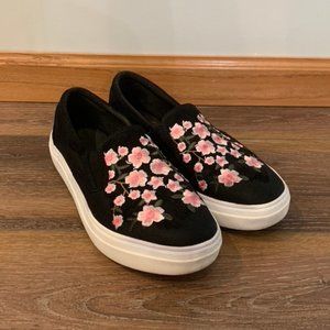 Floral Flat Sneakers